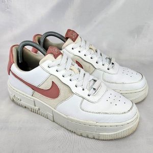 Nike Air Force 1 Pixel Summit Shoes 872201-100 Pink White Classic Women's Size 9